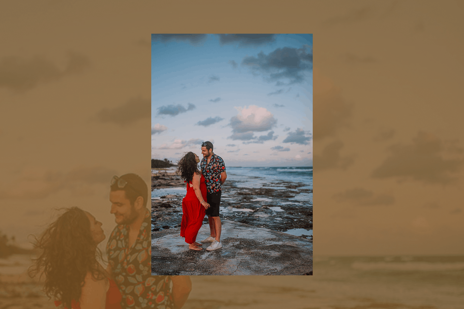Fotografía de save the date en Cancun por Jesús Amaya fotógrafo de bodas destino en México